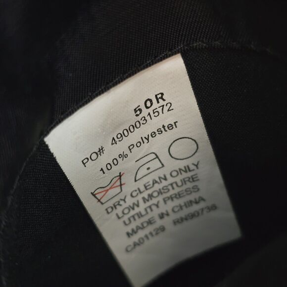 Ralph Lauren Blazer Mens 50R Black Corduroy Jacket Sport Coat Button Classic - Picture 7 of 8